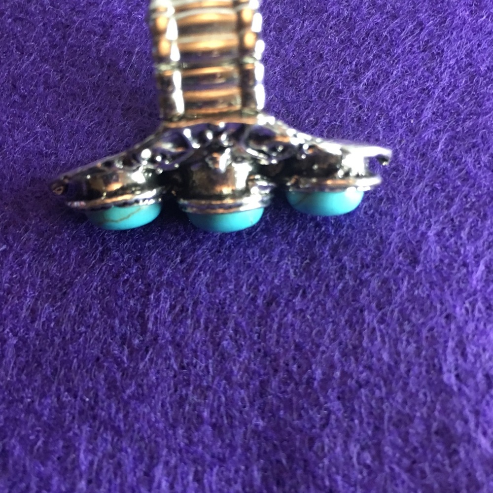 Turquoise Stretch Ring - Picture 4 of 4